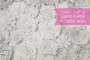 DIY Giant Flower Wall